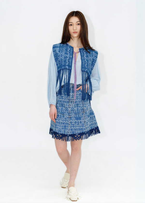 DEER DENIM MINI SKIRT